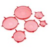 Silicone Stretch Lids Set of 6, Universal Food Storage Covers,