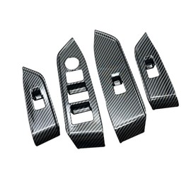MEKOMEKO CX8-BLK Mazda CX8 Power Window Switch Cover Door Window Button Door Switch Panel Interior Panel Interior Parts Accessories ABS Material 4PCS MAZDA CX-8 Right Handle Only [Carbon Style]