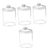 ABOOFAN 4Pcs Practical Transparent Storage Boxes for Skin Care Products