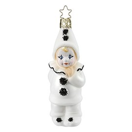 Inge-glas - Christmas Tree Decoration Harlequin Pierrot - Clown - 11 cm - Mouth-Blown
