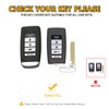 FT FUNTOR 5 buttons Key Fob Cover with Leather Keychain