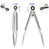 304 Stainless Steel Kitchen Cooking Tongs, 14" and 16" Set