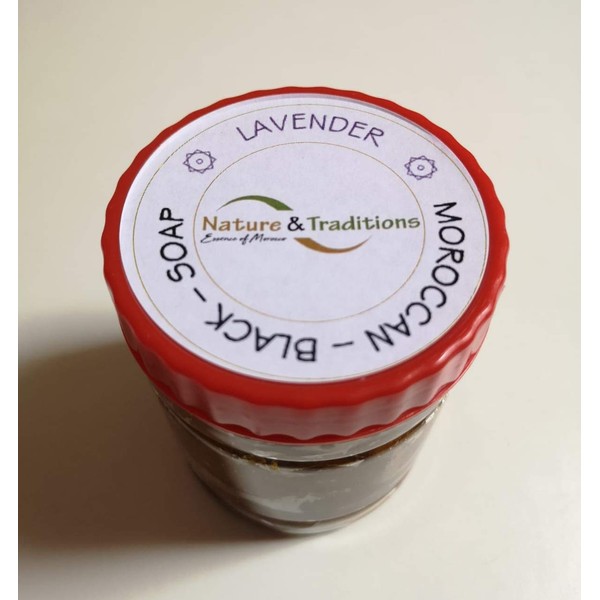 Moroccan Black Soap/Argan Oil/Lavander/Rose Beldi Hammam SPA Pure Natural 250g