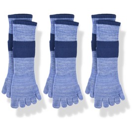 Gunze Socks, Active Style, Taping, Arch Support, 5-Toe, Short Length, Same Color, 3 Pairs, Men's