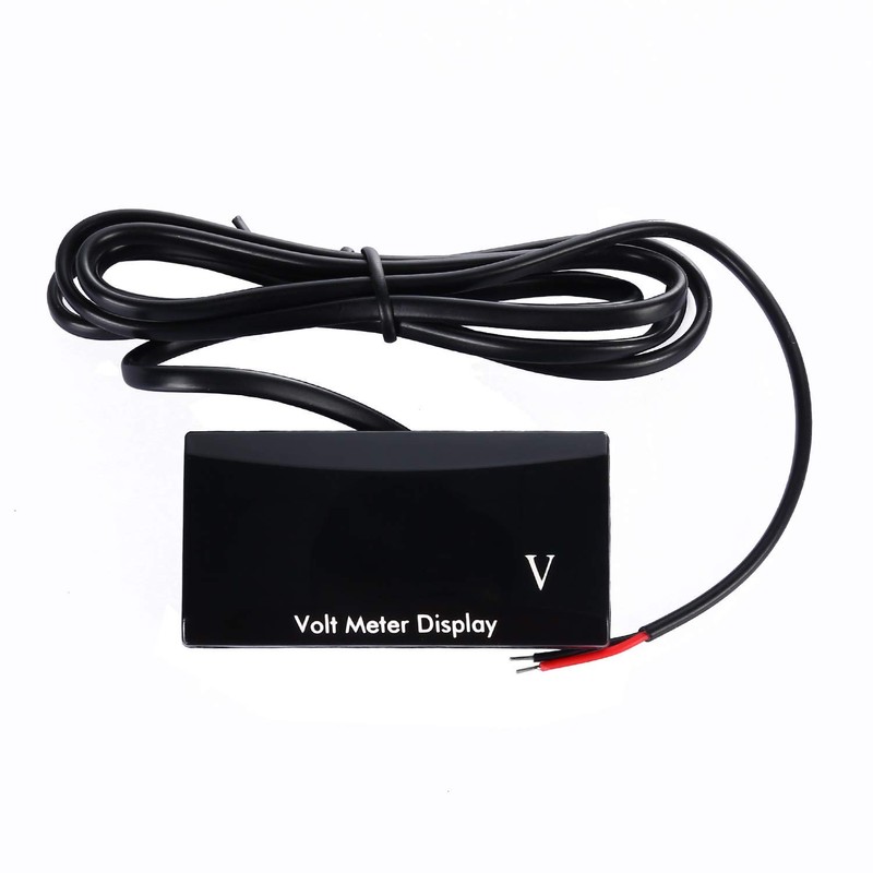 Thlevel Car Digital Voltmeter Waterproof DC 12V LED Display for