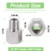 Goldpea Stainless Steel 304 1/4" NPT Female x M14*1.5 Male