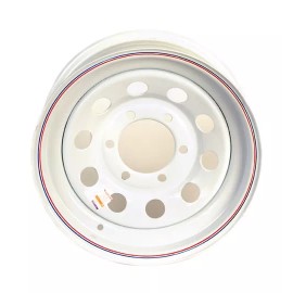 Dexstar 17-233-7 - 15 x 6 Inch White Mod Wheel - 6 on 5-1/2 - 4.27 Pilot
