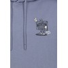 Sublevel Men's Hoodie with Prints, Hood, Kangaroo Pockets, Middle-blue, XS