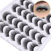 Newcally Newcally Lashes False Eyelashes Natural Fluffy Light Volume Faux