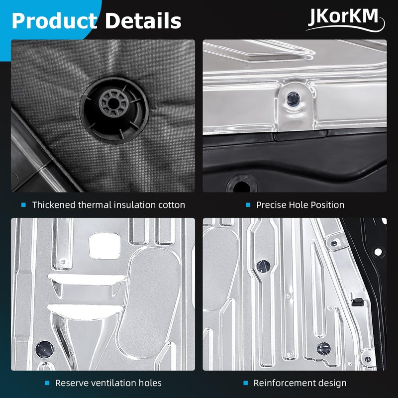 Jkorkm 74110-TBA-A00 Engine Splash Guard Under Car Shield Cover Compatible