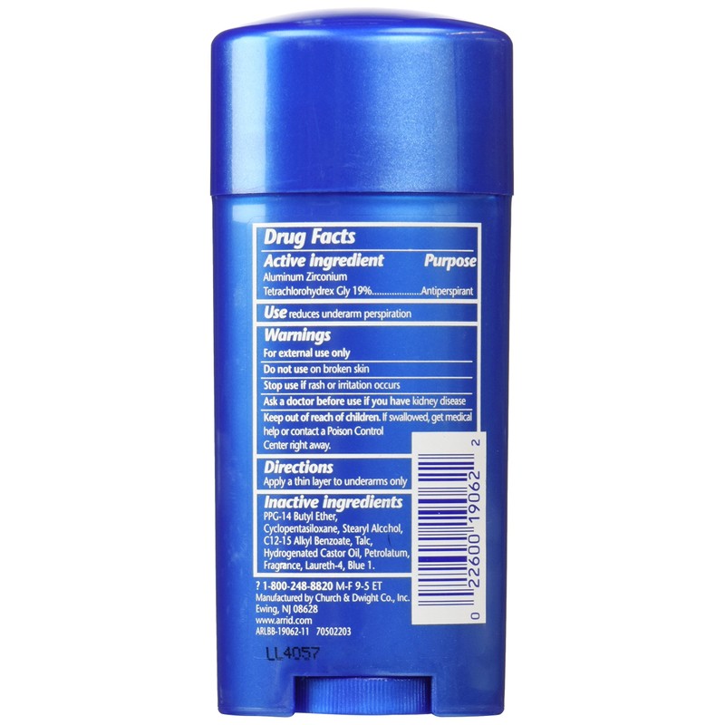 Arrid Regular Solid Deodorant, 2.6 oz