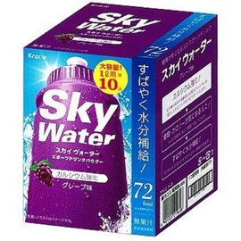 Kracie Skywater Sports Drink Powder, 0.3 fl oz (1 L), Grape Flavor, 0.7 oz (20 g) (1 L) x 10 Bags) x 4 Pieces Set