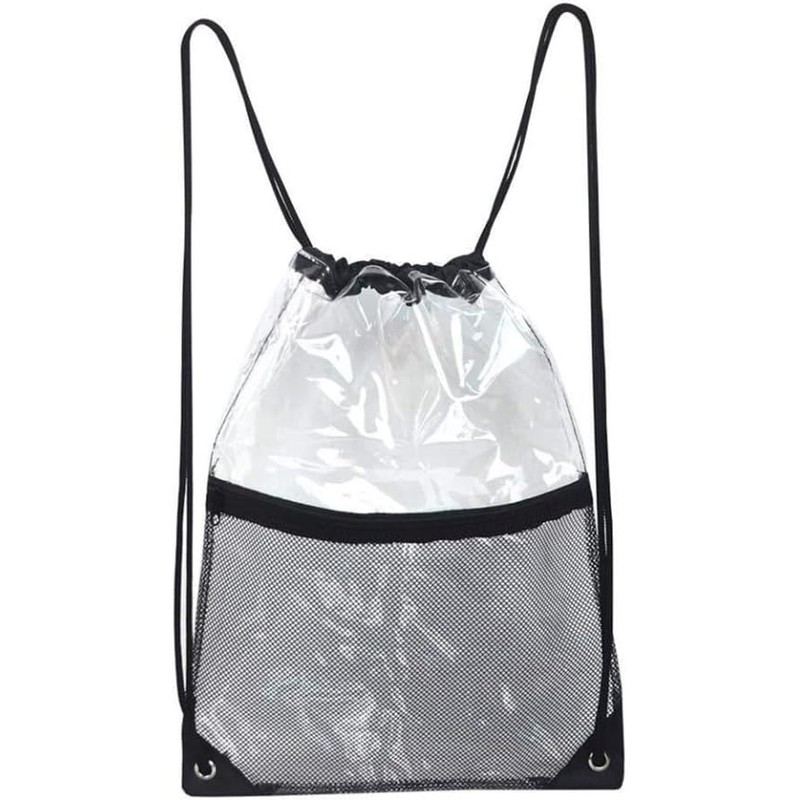 Bolsa de Playa Transparente Plegable de PVC Cordón 34x45 CM