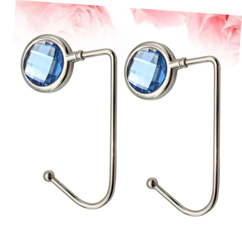 LABRIMP 2pcs Alloy Handbag Hooks Side Hangers for Purses Secures
