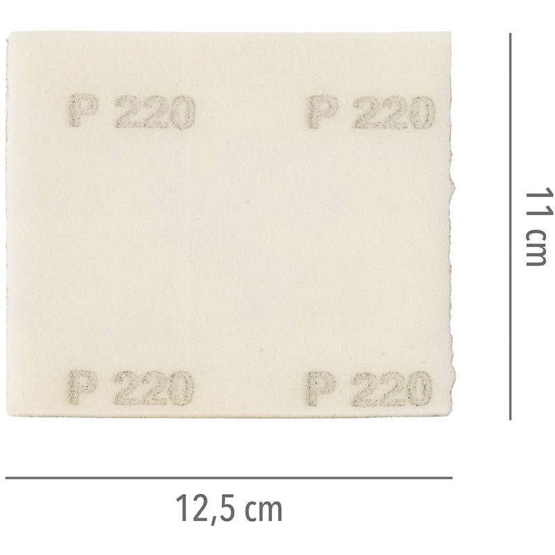 bianco Shabby® Glass Paper Professional Corundum with Sponge for Finger