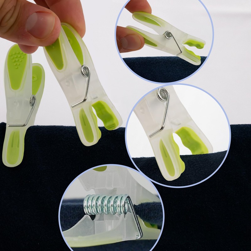 Sohfa Clothes Pegs with Bag, Peg Bag with Set of
