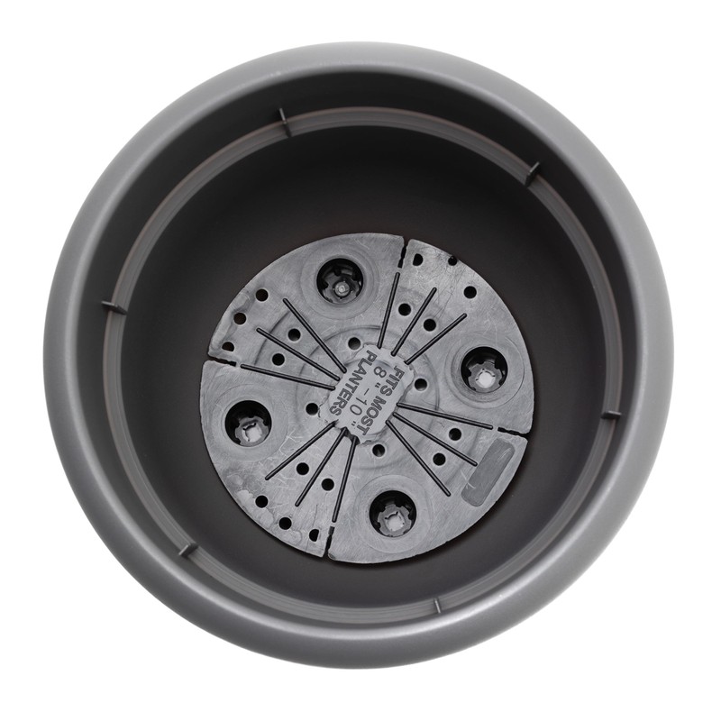 Bloem AP20908 Ariana Self Watering Planter 20", Charcoal Gray