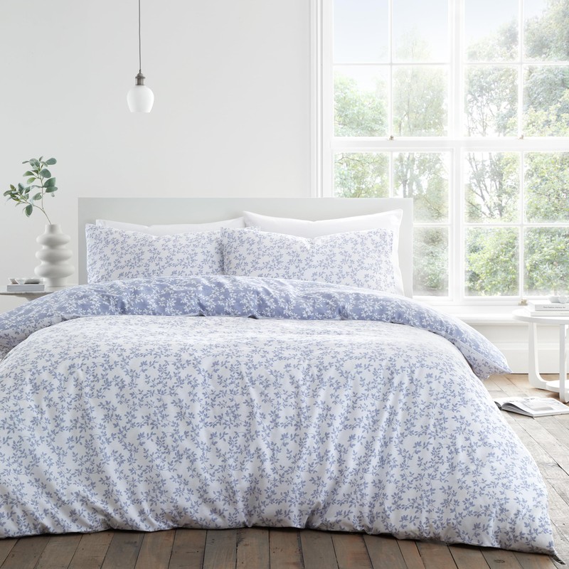 Bianca Shadow Leaves 200 Thread Count Cotton Single Duvet Cover