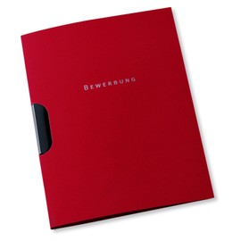 Elba 36411bx Job Application Folder with Clip Fix System, 2 part High Quality Cardboard for 30 DIN A4 Pages Set of 10 Bordeaux