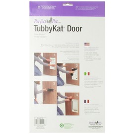 Perfect Pet Tubby Kat Cat Pet Door with 4 Way Lock, 7.5" x 10.5" Unbreakable LEXAN Flap