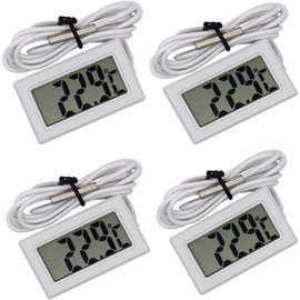 Digital Thermometer Thermometer Refrigerator Freezer Thermometer Water Thermometer Tank -50℃~110℃ Temperature Monitor LCD Thermometer Probe Thermometer Aquarium Seafood House Refrigerator Freezer Fish
