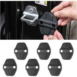 Slzhds 6 PCS Cubiertas para Cerradura de Puerta, Protector Decorativo Compatible con Jeep Wrangler JLJLUGladiator JT 2018-2022, Accesorio para...     
