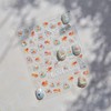 1 Sheets 5D Embossed Goldfish Nail Stickers for Nail Art