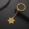 VASSAGO Star of David Keychain for Women Men Jewish Star