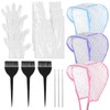 Bewudy 3 Sets Hair Highlighting Caps Kit for Salon Hair