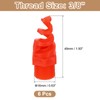 sourcing map 6Pcs Spiral Cone Nozzles, 3/8" Male PP Plastic