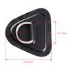 TOBWOLF 6 Pack 3.54" / 9cm Stainless Steel D-Ring Patch