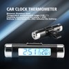 Car Clock Thermometer, Clip-On Truck Car LCD Thermometer Automotive Digital