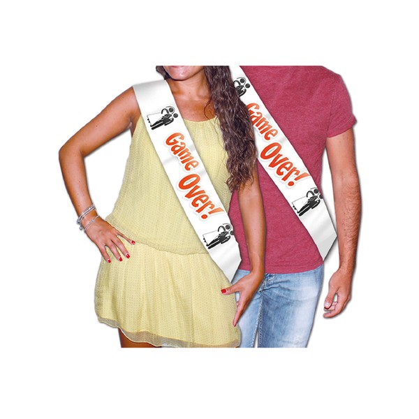 KULTFAKTOR GmbH JGA Sash Game Over Accessory for Hen Parties