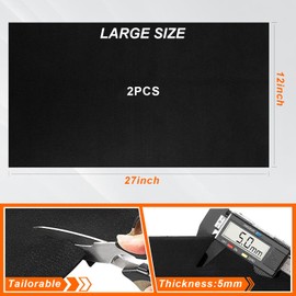 InnoStars 2 Pack 12"x27" 0.2 Thick Welding Blanket Fireproof Tarp Heat Resistant Material Up to 1800°F Flame Retardant Fabric Carbon Felt for Grill Stove Pit Soldering Welders Plumbers