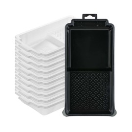 Bates- Paint Tray Liner, 4 Inches, One Plastic Paint Tray with 10 pcs Paint Pan Liners, Paint Pans Trays, Disposable Paint Tray, Paint Roller Tray Liners, Paint Trays for Painting Walls