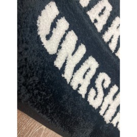 Revive Wonder LOT 2 New Black & White Bath Mat Rugs Naked & Unashamed Bathmat Plush 31"x20"