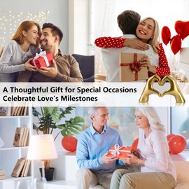 GZVDYG Large Taylor Lover Merch Gold Heart Hands Sculpture Birthday Decorations Gifts Living Room Bedroom Shelf Desk Coffee Table Accessories Statue Bobo Bathroom Home Decor Women Girls Mom(Large)