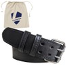 2" Wide Leather Tool Belt for Men, Adjustable Oil-Tanned Heavy