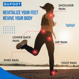 Sufoot® Genuine Leather 3D Orthotic Arch Support Heel Metatarsal Cushion Foot Massage Breathable Shock Absorber Insoles (EU42/UK8/US9/AU8/Men)