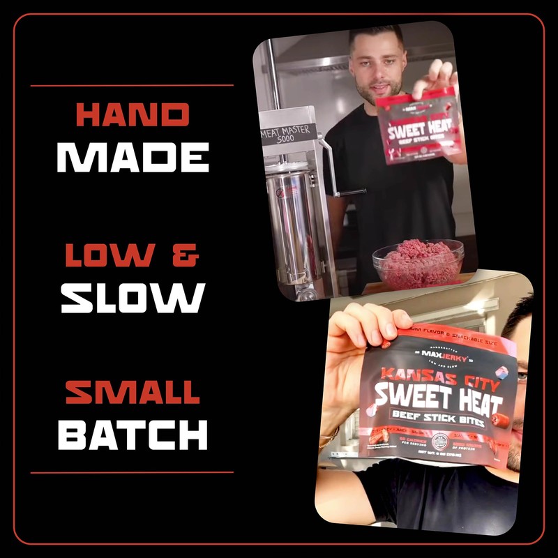 MaxJerky Kansas City Sweet Heat Beef Stick Bites - High