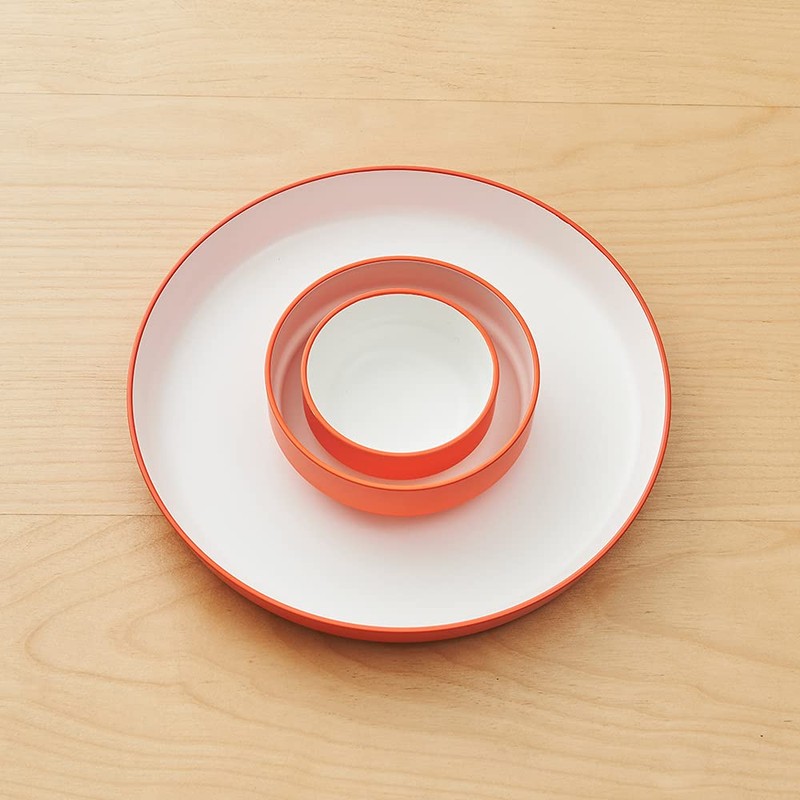 Tak JTN-0123-OR Kids Dish Bowl, Orange, Standard SS