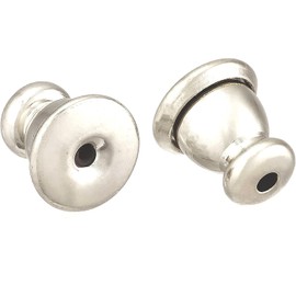 Jewelry Shop M ca0001 Anti-Tear, Non-Fall Earrings, Catch Set, Hypoallergenic, Gold, Silver