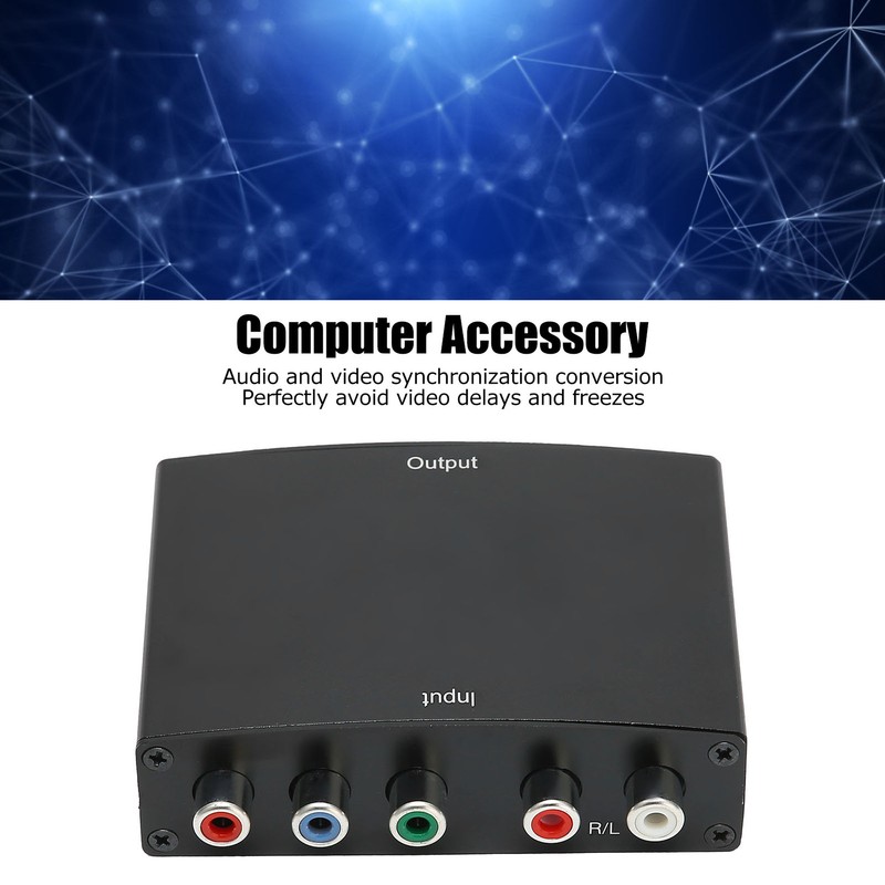 YPBPR to High Definition Multimedia Interface Converter Video Audio 1080P