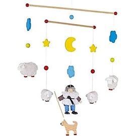 'Goki 52902 Mobile Shepherd and his Flock, Set of 12, Multi-Color