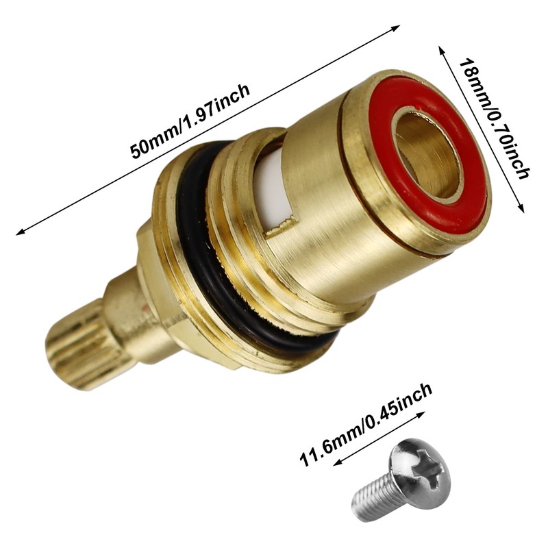 2 Sets Replacement Bathroom,Tap Indices Hot and Cold Inserts, Kitchen