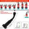 Black Tap Attachment with Hose, Swivelling Aerators for Taps, Kitchen
