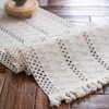 Alynsehom Macrame Table Runner Cream Beige Boho Table Runner with