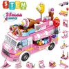 STEM Building Toys Gifts for Girls, 553 PCS Ice Cream