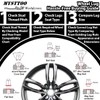 Mysttoo 4PCS M12x1.5 Chrome Wheel Lug Stud Nut Set Compatible