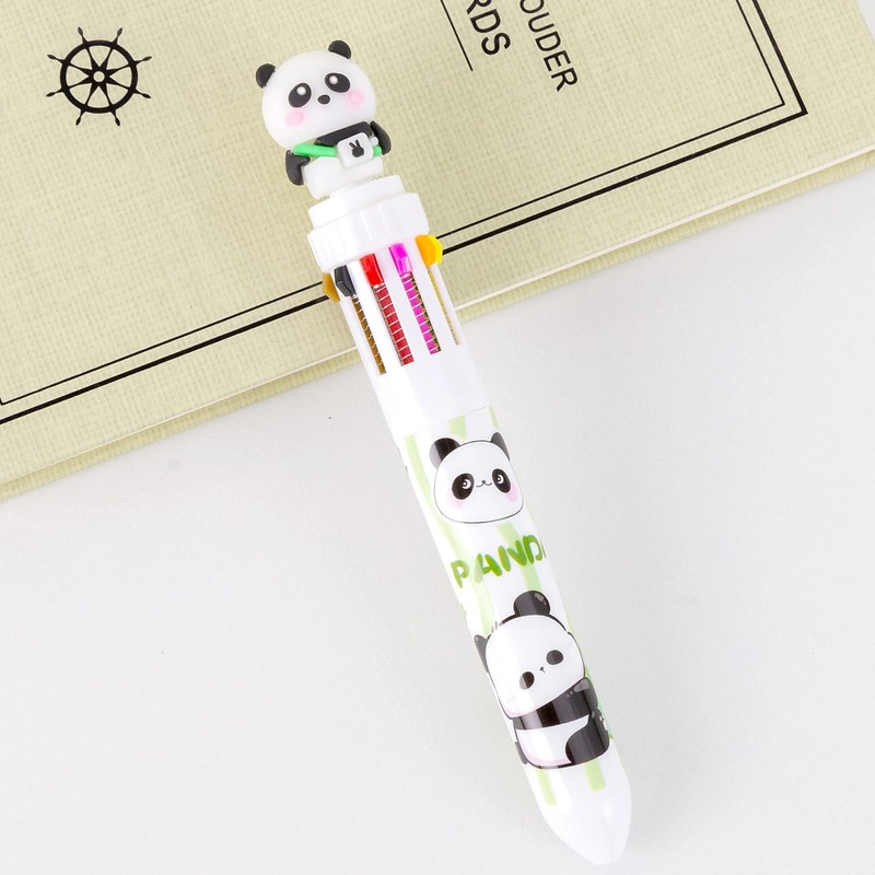 TXDAMAI Multicoloured Pens, Multicoloured Ballpoint Pen, Retractable Ballpoint Pen, 4